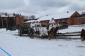 Hevosvetoinen perinnejaos saapuu kentälle kalustona 76 K 02