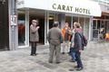 Hotellimme Münchenissä jo odotti uupuneita matkalaisia