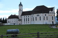 Wieskirche-Niittykirkko, jossa vuosittain käy n. miljoona vierasta